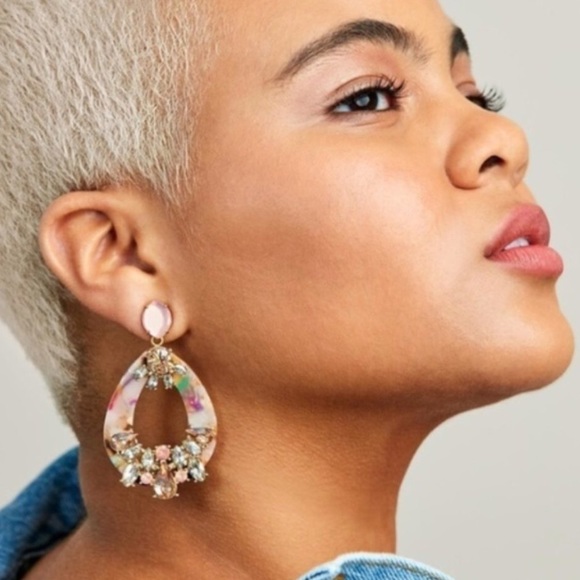 Stella & Dot | Pastel Jeweled Versatile [V] Dew Drop Statement-to-Stud E… - Picture 2 of 12